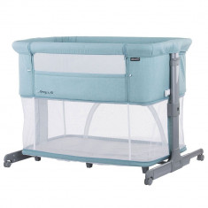 Patut Co-Sleeper si tarc Chipolino Mommy and Me Blue Mint foto