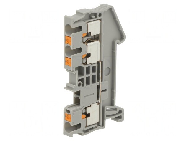 Conector de Șine 0,14-4mm&sup2; 3 Borne Gri Push-In