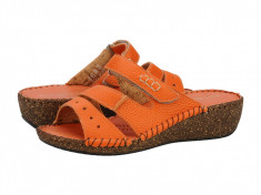 Sandale piele dama Relaxshoe Fontane arancia 40622ARANCIA foto