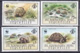 DB1 Fauna Marina Seychelles1985 WWF Broasaca Testoasa 4 v. MNH, Nestampilat