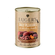 LUGER 039;S HRANA UMEDA CONSERVA CAINI CU INIMI DE PUI MORCOV 400G