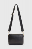 Cumpara ieftin AllSaints poseta de piele LUCILE CROSSBODY culoarea negru, WB547Z