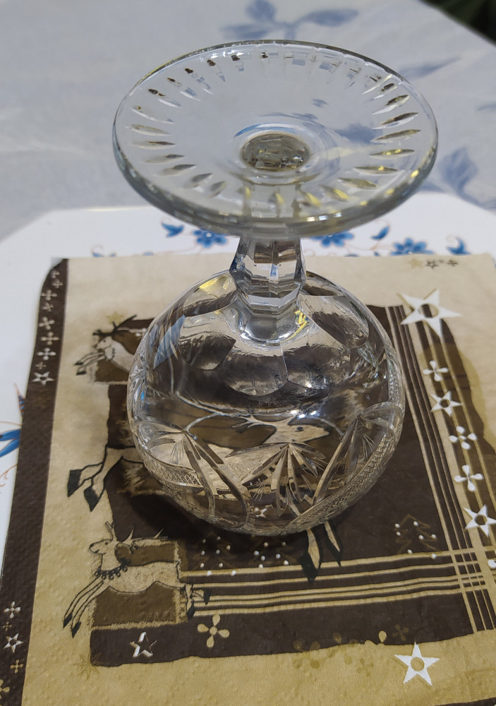 Pahar vechi cristal de coniac | Okazii.ro