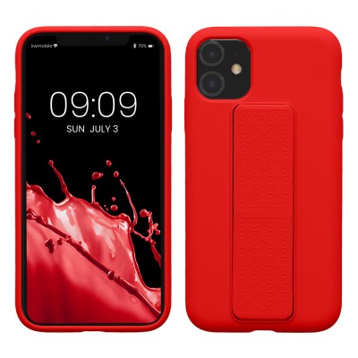 Husa Kwmobile pentru Apple iPhone 11, Rosu, Silicon, KWM000015WC007C foto