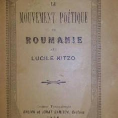 LE MOUVEMENT POETIQUE EN ROUMANIE, 1896 - DEDICATIE!