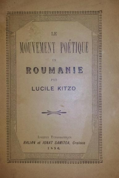LE MOUVEMENT POETIQUE EN ROUMANIE, 1896 - DEDICATIE!