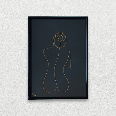 Tablou femeie nud, 21x30cm foto