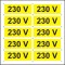 Indicator 230V (10 etichete pe coala) - Semn Protectia Muncii