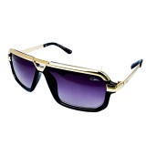 Ochelari de Soare, Zamo&reg;, CZL 4028, Protectie UV400, Model Dreptunghiular, Rama Aurie, Lentile Negre, Plastic, Negru