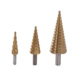 Cumpara ieftin Set 3 burghie conice in trepte din otel, 4-32 mm