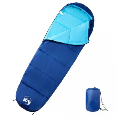 vidaXL Sac de dormit tip mumie pentru adulți de camping, 3 anotimpuri foto