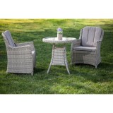 Set mobilier premium de terasa, Juventus, ratan sintetic, gri, Keter