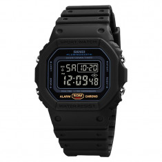 Ceas barbatesc Skmei Negru Digital Cronograf Alarma Sport