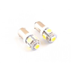 Lichidare: SET BEC POZITIE T4W (BA9S) CU 5 LED-URI SMD, ALB