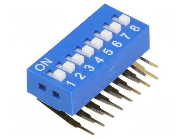Comutator DIP-SWITCH 8 Secțiuni ON-OFF 0,05A 12VDC