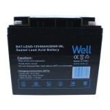 Cumpara ieftin Acumulator Plumb Acid Well 12V 40Ah Terminal M6 - Baterie VRLA Sigilata, Fara Intretinere