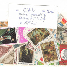 CIAD.Lot peste 110 buc. timbre+16 buc. colite stampilate DL.127