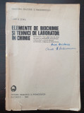 ELEMENTE DE BIOCHIMIE SI TEHNICI DE LABORATOR IN CHIMIE - Horst Schell