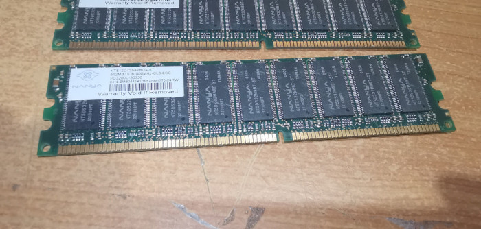 Ram PC Nanya 512MB DDR 400MHz NT512D72S8PB0G-5T