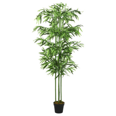 Arbore din bambus artificial 576 de frunze 150 cm verde GartenMobel Dekor foto