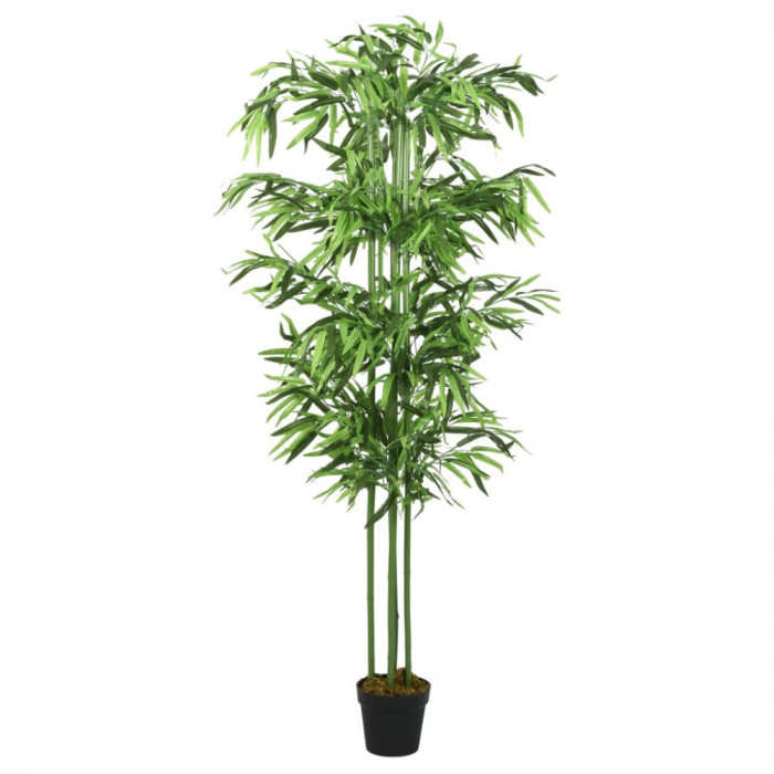 Arbore din bambus artificial 240 de frunze 80 cm verde GartenMobel Dekor