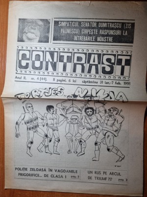 ziarul contrast 31 ianuarie-7 februarie 1991 foto