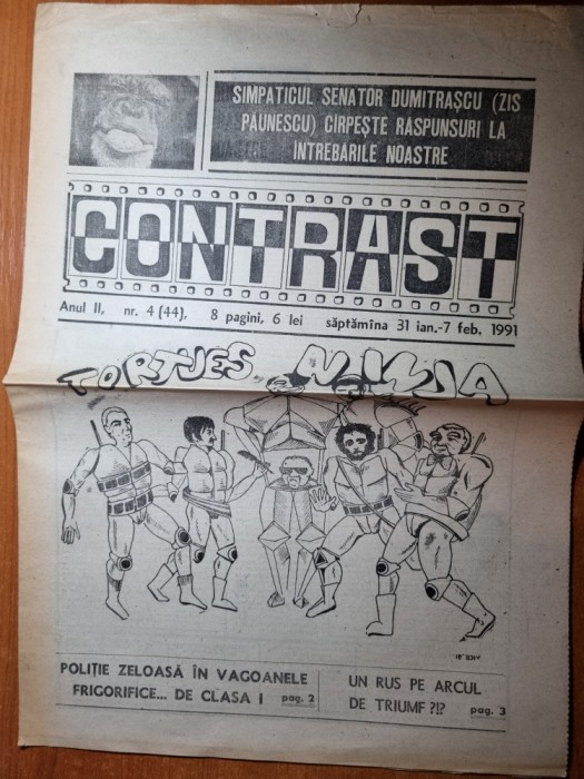 ziarul contrast 31 ianuarie-7 februarie 1991