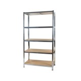 Cumpara ieftin Raft metalic pentru depozitare cu 5 polite, capacitate maxima 175kg/polita, total 875kg, dimensiuni 180x90x40cm