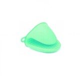 Cumpara ieftin Manusa de bucatarie din silicon, antialunecare, rezistenta la caldura, verde, Oem