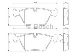 Set placute frana,frana disc JAGUAR XJ (NAW, NBW) (1996 - 2003) BOSCH 0 986 424 828