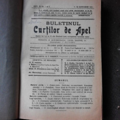 Buletinul Curtilor de apel, 1934