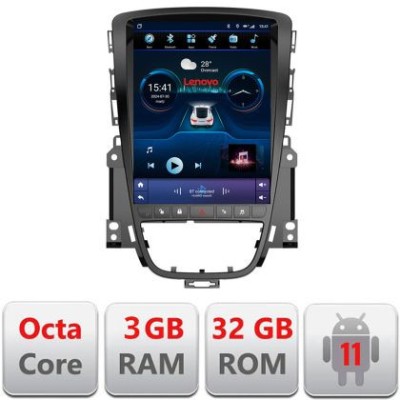 Navigatie Opel Astra J 2009-2017 tip tesla radio gps internet 8 Core 3+32 4G carplay android auto kit-tesla-072+EDT-E42 CarStore Technology foto