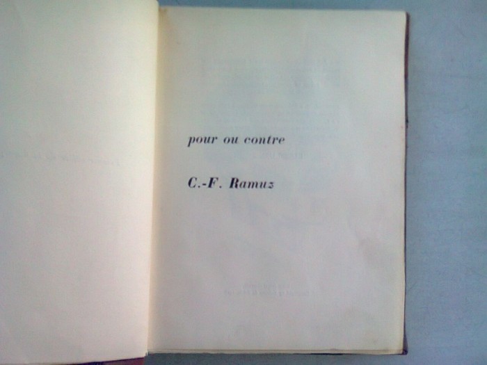C F RAMUZ