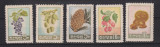 KOREA 1960 FRUCTE MI.218-222 MNH, Nestampilat