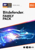 LIC BIT FAMILY PACK 15 DISP 1AN RETAIL, BitDefender