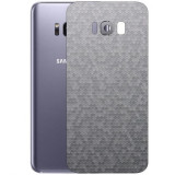 Cumpara ieftin Set Folii Skin Acoperire 360 Compatibile cu Samsung Galaxy S8 Plus (2 Buc) - ApcGsm Wraps HoneyComb Silver, Argintiu, Vinyl, Oem