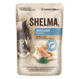 Shelma Cat Capsule cod-spirulina &icirc;n sos 85 g