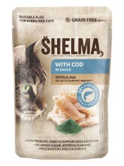 Shelma Cat cod-spirulina in sos 85 g foto