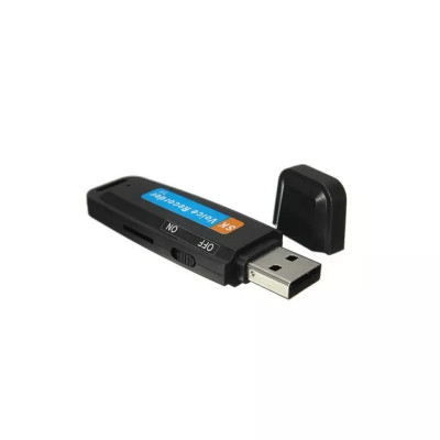 Mini reportofon sub forma de stick USB, Gonga&amp;reg; Negru foto