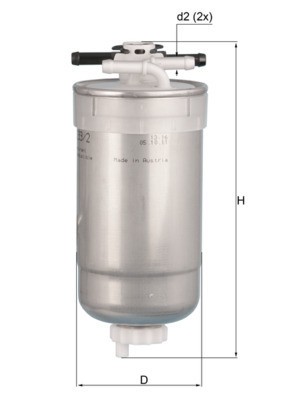 MAHLE KL 233/2 filtru combustibil foto