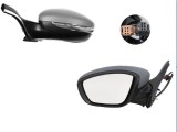 Oglinda exterioara Peugeot 208, 04.2012-; 2008, 03.2013-, Stanga, reglare electrica; grunduit; incalzita; geam convex; cromat; pliere electrica; 9 pi
