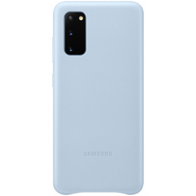 Husa Piele Samsung Galaxy S20 G980 / Samsung Galaxy S20 5G G981, Leather Cover, Albastra EF-VG980LLEGEU foto
