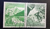 Germania (Deutsches Reich 1941) Pereche (T&ecirc;te-B&ecirc;che) "Winterhilfswerk 1941" (5+3Pf Zell am See &amp; 6+4Pf Gro&szlig;glockner, Ștampilat / Used) CLK1