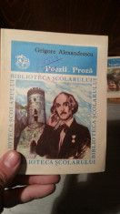 POEZII,PROZA-GRIGORE ALEXANDRESCU foto