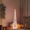 Con de lumină cu LED decorativ multicolor, 90 cm, acril