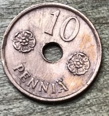 MNDSTR053 Finlanda (curatata) 10 Pennia 1942