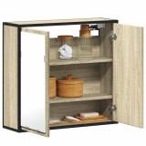Cumpara ieftin Dulap baie cu oglindă stejar sonoma 65x20x60 cm lemn compozit