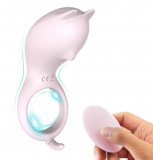 Inel penis Cora Remote Pink