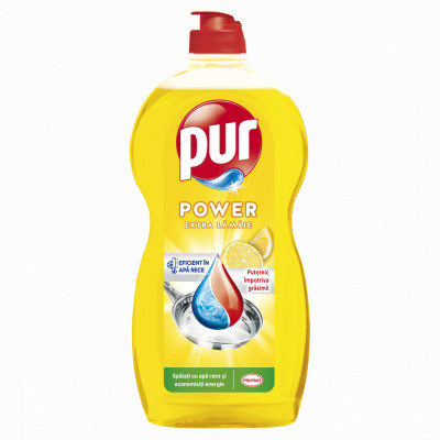 Detergent Lichid Pentru Vase, Pur, Duo Power Lemon, 1.2 L foto