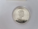 Falkland Islands -5 Pounds - 1997 Argint - Elizabeth II Golden Wedding; Silver.